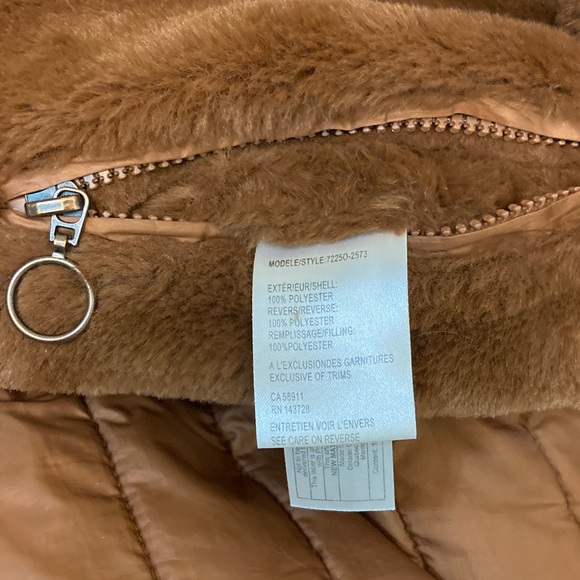 Reversible Hooded Long Coat - Brown - Picture 11 of 15